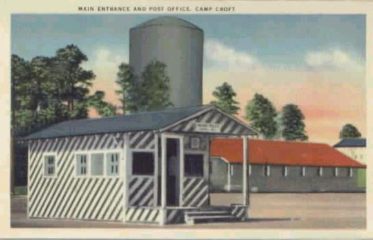 Main Entrance and Post Office, Camp Croft