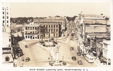 Spartanburg Main Street Looking East
